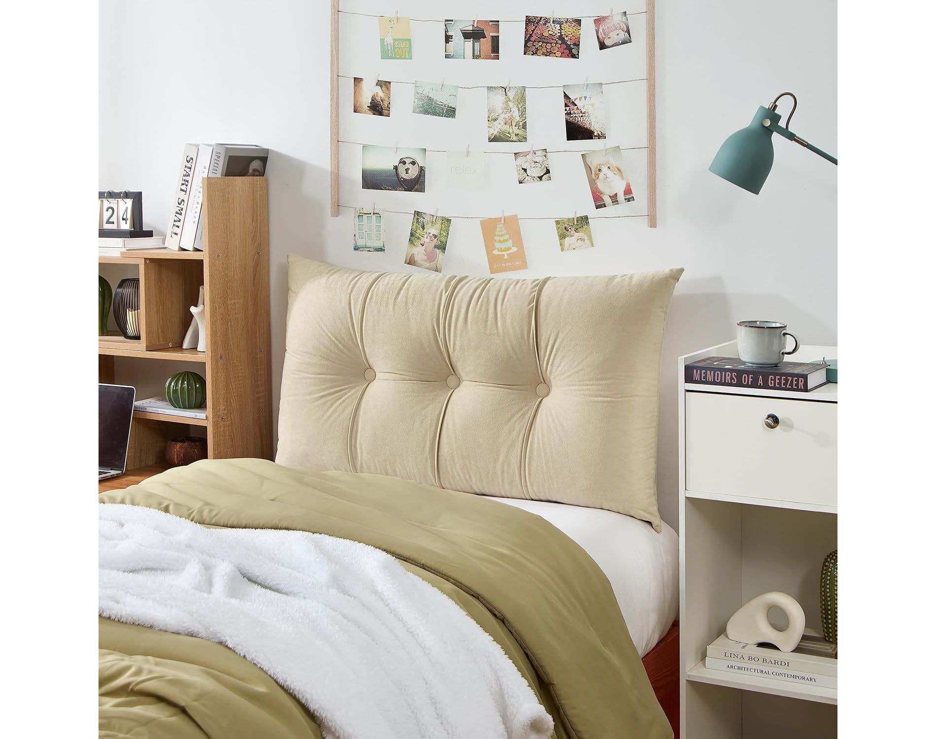 Rainha - Plush Tufted Headboard Pillow