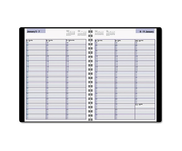 AT-A-GLANCE&#174; DayMinder&#174; Weekly Appointment Book 8 x 11 Black 2018
