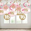 Big Dot of Happiness Sweet 16 - 16th Birthday Party Hanging Decor - Party Decoration Swirls - Set of 40 - 3 of 4