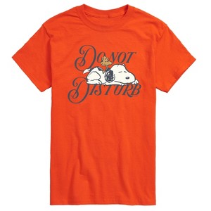 Men's - Peanuts - Do Not Disturb Snoopy -Men's Short Sleeve Graphic T-Shirt Short Sleeve Graphic T-Shirt - 1 of 4