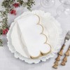 Saro Lifestyle Scalloped Hem Napkin (Set of 4) - 4 of 4