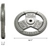 Sapphtopaz Standard Cast Iron Weight Plates for Barbell, 1-Inch Barbell Plates for Strength Training in Home & Gym, Multiple Weights - 2 of 4