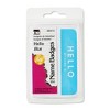 Charles Leonard Self-Adhesive Name Badges, Hello, Blue, 100 Per Pack, 12 Packs - 2 of 3