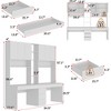 FUFU&GAGA Dual-Person Modern Workstation Spacious Office Desk - 3 of 4