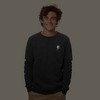 Dalix Lightning (Glow in the Dark) Embroidered Crewneck Fleece Sweatshirt Pullover Mens - image 2 of 4