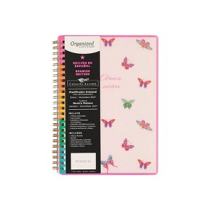 Happy Brands 2027 Monthly Organized Bold Botanical Small Spanish
