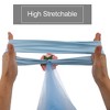 Unique Bargains Flower Chair Belt Organza Chair Sashes 13.78"x5.91" Light Blue 2 Pcs - 4 of 4