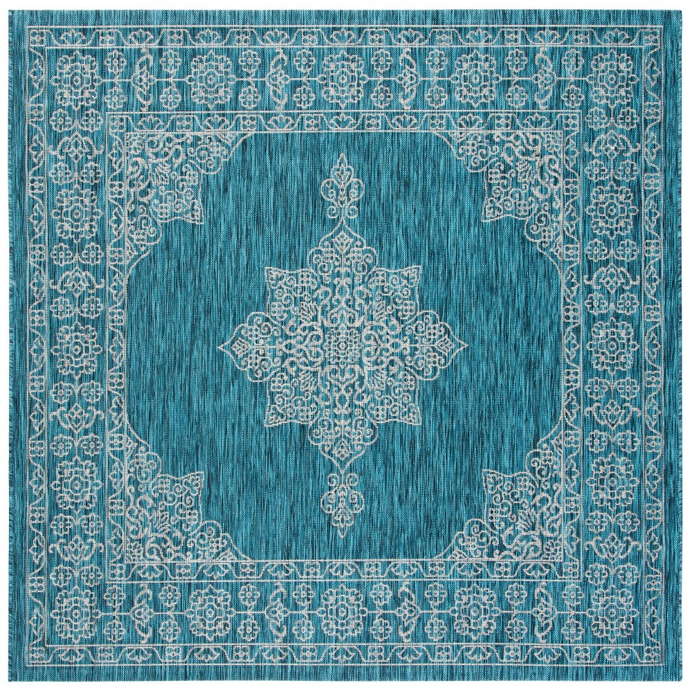  Cleora Outdoor Rug Teal/Ivory