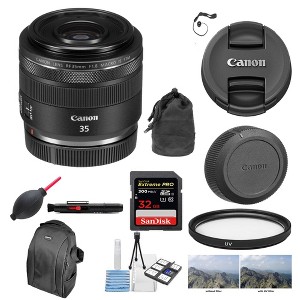 Canon RF 35mm f/1.8 IS Macro STM Bundle Backpack & 32GB Memory Card and more - 1 of 4