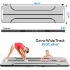 SereneLife 9.8' Gym & Fitness Exercise Floor Mat - Black - 2 of 4
