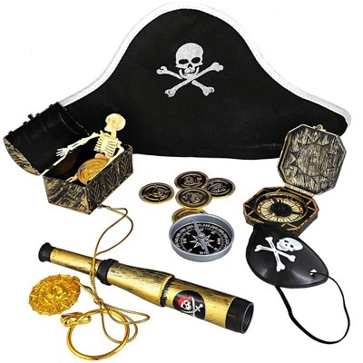 Juvale 100-Piece Pirate Party Favors Costume Accessories with Hats & Eye Patches for Kids Party Supplies