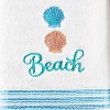 2pc South Seas Hand Towel Set White - Saturday Knight Ltd.: Cotton Terry, Decorative Multi-Stripe, Bathroom Accessory - 3 of 3