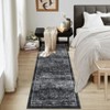 Machine Washable Area Rugs Ultra Thin Traditional Throw Rugs  Non Slip Foldable  Oriental Distressed Floor Cover Stain Resistant Indoor Carpet - 2 of 4