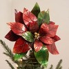 Gallerie II Metal Poinsettia Tree Topper - 3 of 3