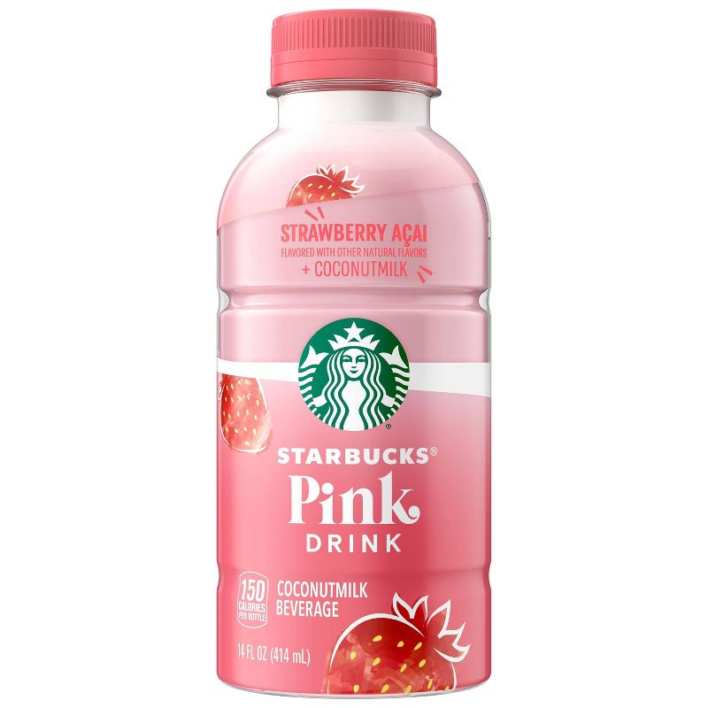 Starbucks Pink Drink Strawberry Acai + Coconut Milk - 14 fl oz Bottle, 1 of 6