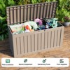 Infurnic Deck Boxes, Portable Storage Box with Waterproof Function for Storage Patio Furniture Garden Tools, All Weather Use, Brown, 45.9"*18.4"*22.9" - 2 of 4