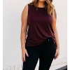 Women's Scoop Neck Solid Knit Tank - Multiples - 2 of 4