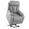 Power Lift Recliner Chair with Remote Control, Side Pocket and Overstuffed Pillow - 2 of 4