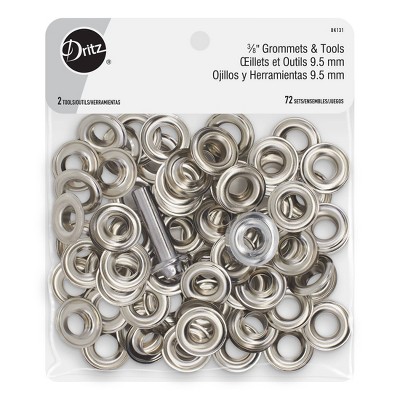 Dritz Set of 8 1/2 Fashion Grommet Kit with Tools White