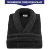 American Soft Linen Turkish Warm Fleece Bathrobe, Mens and Womens Robes, 1 Piece Shawl Collar  Adult Matching Couple Robes for your Bathroom - 3 of 4