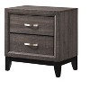 NicBex Two-Drawer Nightstand Bedside Table with Solid Legs End Table with Metal Handles for Living Room, Bedroom - 2 of 4