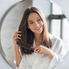 Unique Bargains Round Nylon Bristle Curling Hair Twill Comb Brown 1 Pc - 2 of 4