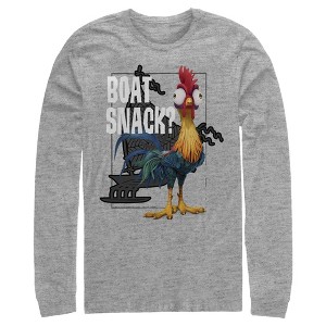 Men's Moana Moana Hei Hei Boat Snack Long Sleeve Shirt - 1 of 3