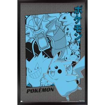 Trends International Pokémon - Group Anime Framed Wall Poster Prints