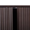 Tremolo Modern Boho 2-Door Wall Cabinet with Solid Wood & Contemporary Fluted Fronts - Teamson Home - 3 of 4