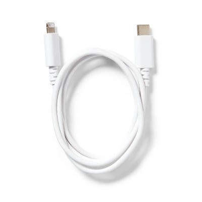 3&#39; Lightning to USB-C Charging Cable - dealworthy&#8482; White