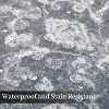Acekool Vintage Floral Rug - Non Slip Low Pile Indoor Area Rug for Living Room, Bedroom & Dining Room - 4 of 4