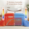 Waffle Weave Heated Throw Blanket - 6 Heat Levels, 4H Timer, Machine Washable Electric Blanket with LCD Display - 3 of 4