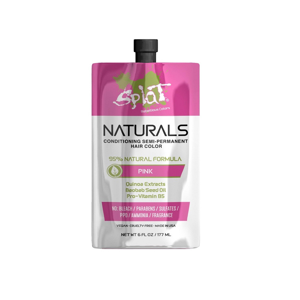 Photos - Hair Dye SPLAT Semi-Permanent Hair Color - Naturals Pink - 6 fl oz 