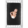Sweet Jojo Designs Gender Neutral Unisex Baby Fitted Mini Crib Sheet Boho Stitch Black - 3 of 4