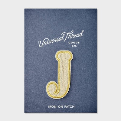Patches Letters J - Universal Thread™ White