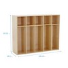 ECR4Kids Streamline 5-Section Toddler Coat Locker, Classroom Furniture - 2 of 4