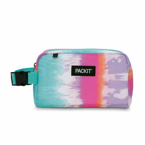 PackIt Freezable Reusable Snack Box, Tie Dye Sorbet Multicolor