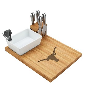 NCAA Texas University at Austin  Longhorns Bamboo Cheese, Charcuterie Board - 1 of 4