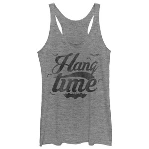 Women's CHIN UP Halloween Hang Time Bats Racerback Tank Top - 1 of 3
