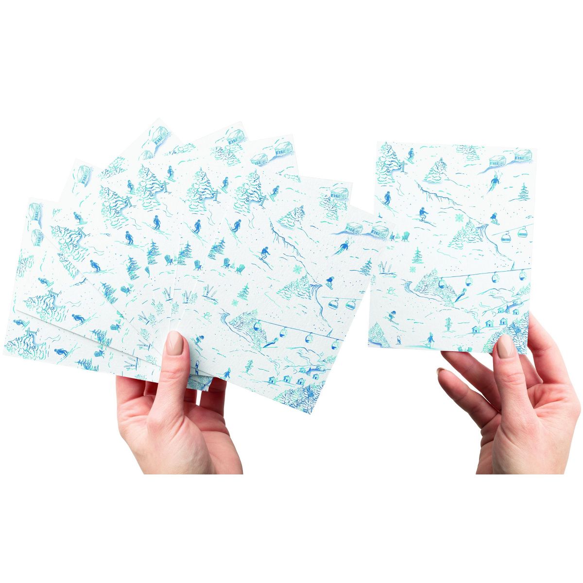 Winter Single-Design Set of Blank Greeting Cards by Ramus & Co (8-Pack) - thumbnail 9