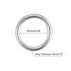 Unique Bargains Hanging Hardware 316 Stainless Steel Welded O-Rings 4 Pcs - 2 of 4