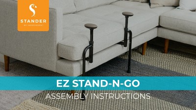 Adjustable Black Powder Coated Steel Stand Assist Bar