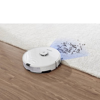 Roborock S8 White Cordless Robot Vacuum and Mop with Smart Mapping