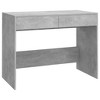 VidaXL Desk Concrete Gray 39.8"x19.7"x30.1" Engineered Wood - 2 of 4