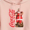 Women's - Coca-Cola - Vintage Santa With Presents Cropped Graphic Hoodie - 2 of 3