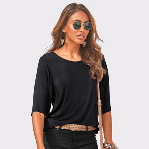 Women's 2 Pk Wide Sleeve Tops - LASCANA - 1 of 4