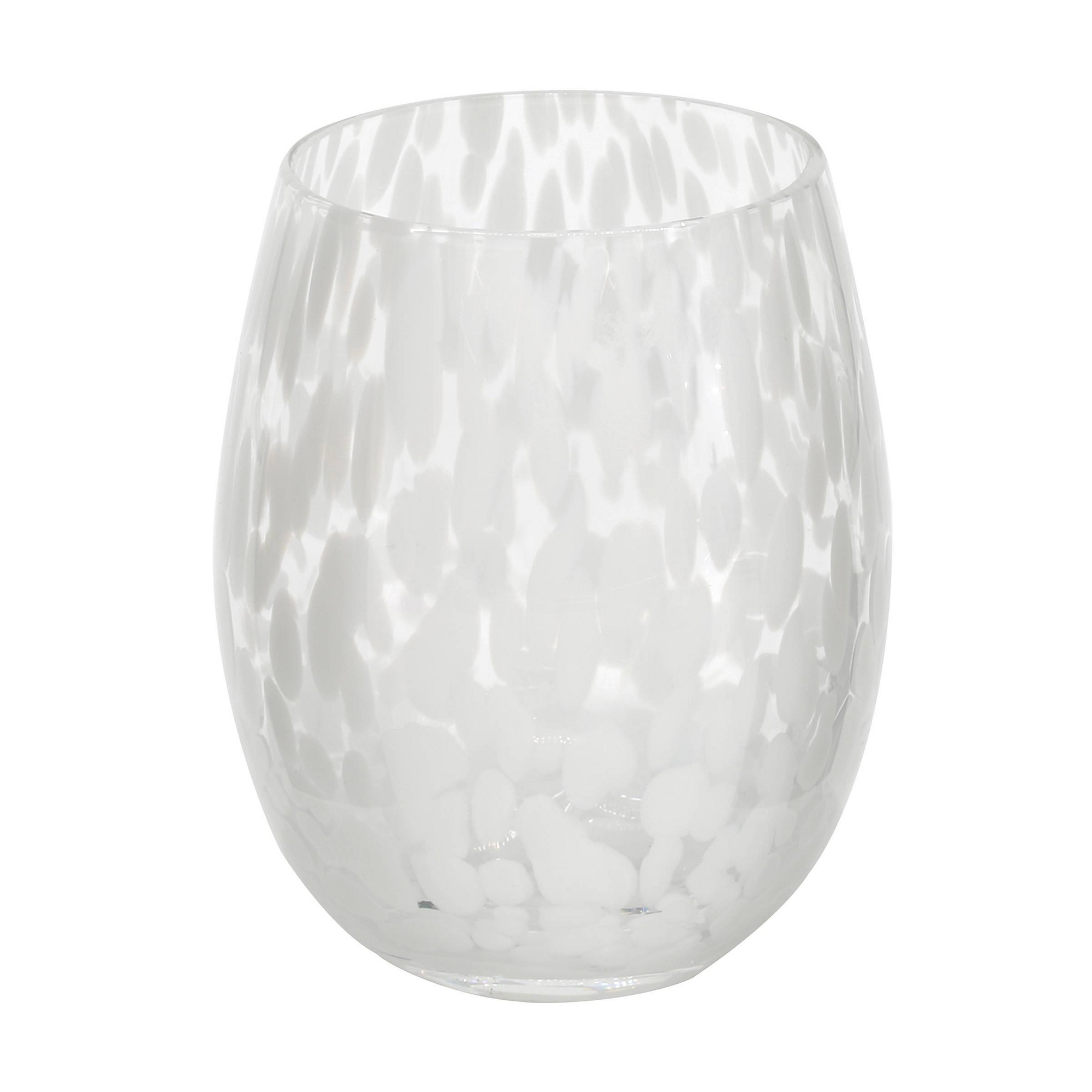 Madison Home 16.9 fl oz Tortoise Stemless Wine Glass White