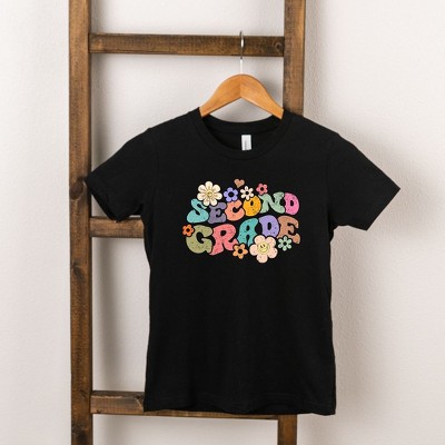 The Juniper Shop Second Grade Flowers Girls' Short Sleeve Tee