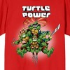 World Of TMNT Turtle Power Crew Neck Short Sleeve Red Women's T-shirt - 2 of 3