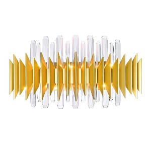 CWI Lighting Cityscape 7 Light Wall Sconce With Satin Gold Finish - 1 of 4